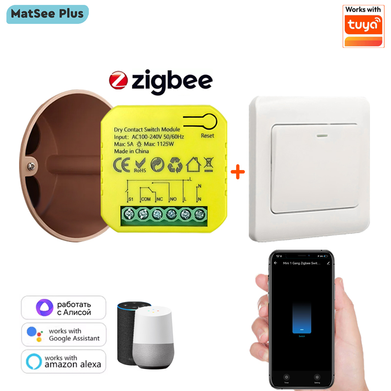 Smart Home Plus - Module de relais intelligent ZigBee à