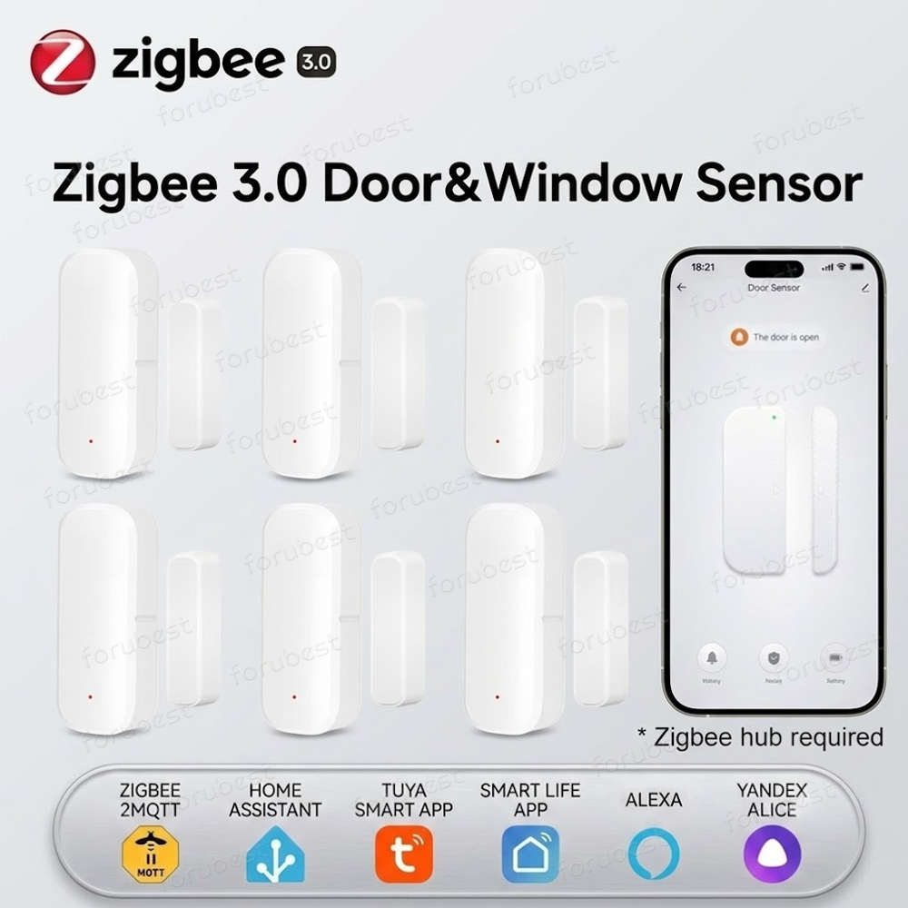 Smart Home Zigbee 3.0 - Capteur de porte/fenêtre Zigbee 3.0, détecteur