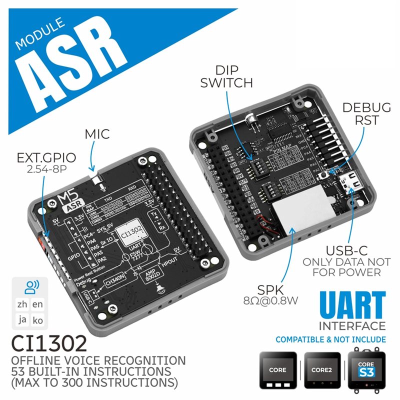 Smart Home Voice Assistant - Module ASR AI Module vocal hors