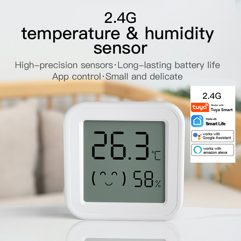 Smart Home Voice Assistant - Capteur de température et d'humidité Bluetooth,