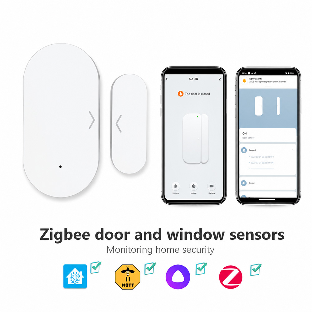 Smart Home Zigbee 3.0 - Capteur de porte/fenêtre Zigbee 3.0, contact
