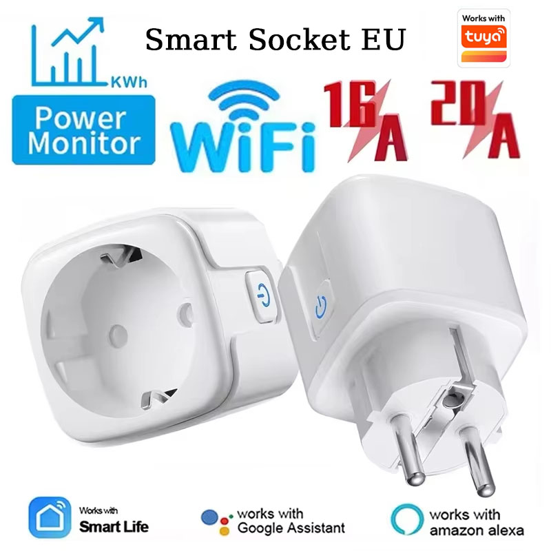 Smart Home Living Room - Prise intelligente WiFi 16A/20A EU avec