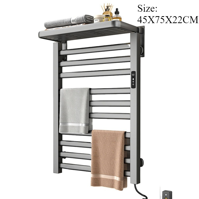 Smart Home Decor - Sèche-serviettes électrique mural en métal pour