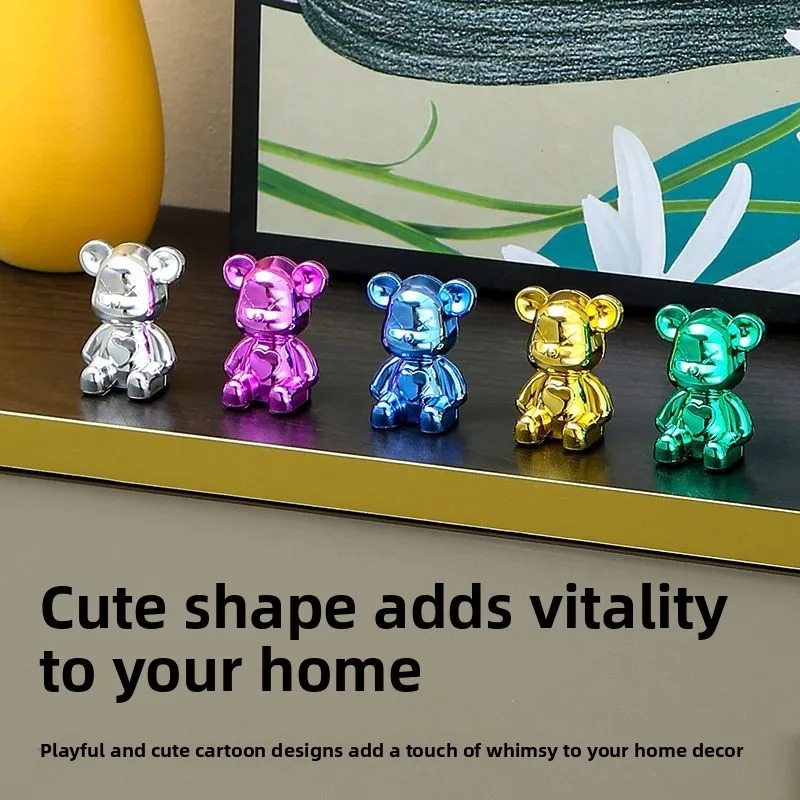 Smart Home Living Room - Ornements de luxe électroplaqués Ours Violent
