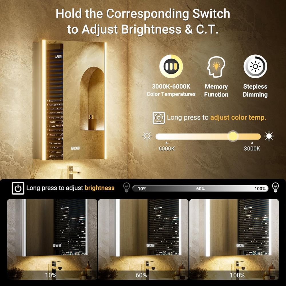 Miroir de Pharmacie Lumineux 2 - Smart Home Living Room avis et prix