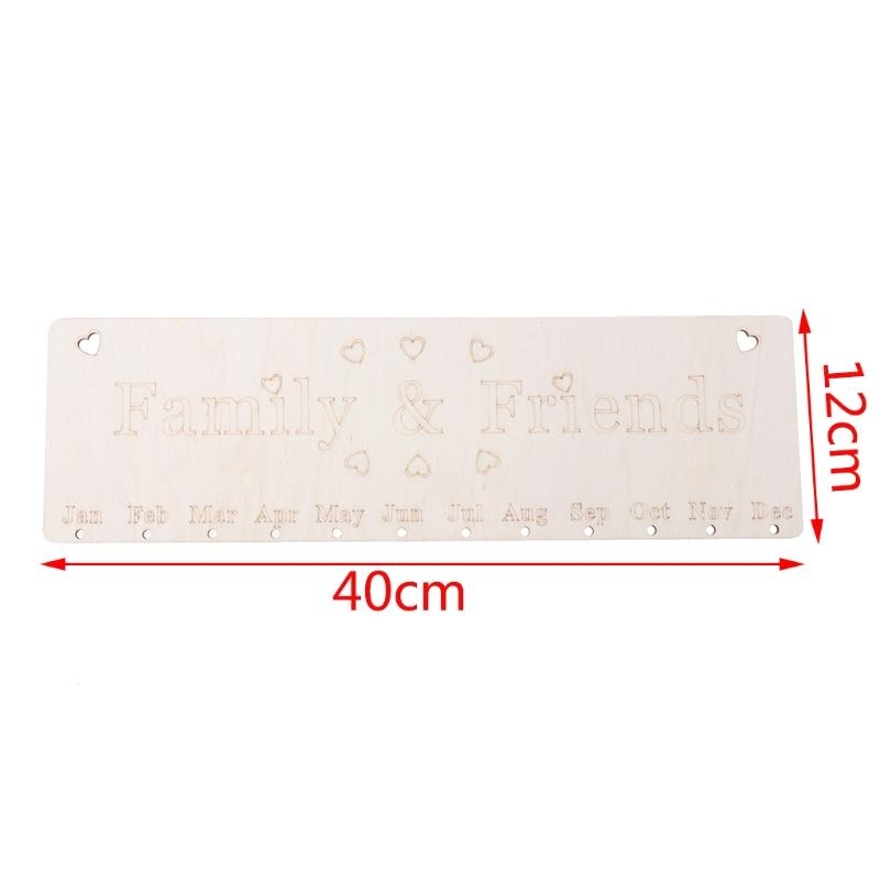 Calendrier en bois Rappel d'an - Smart Home Decor avis et prix