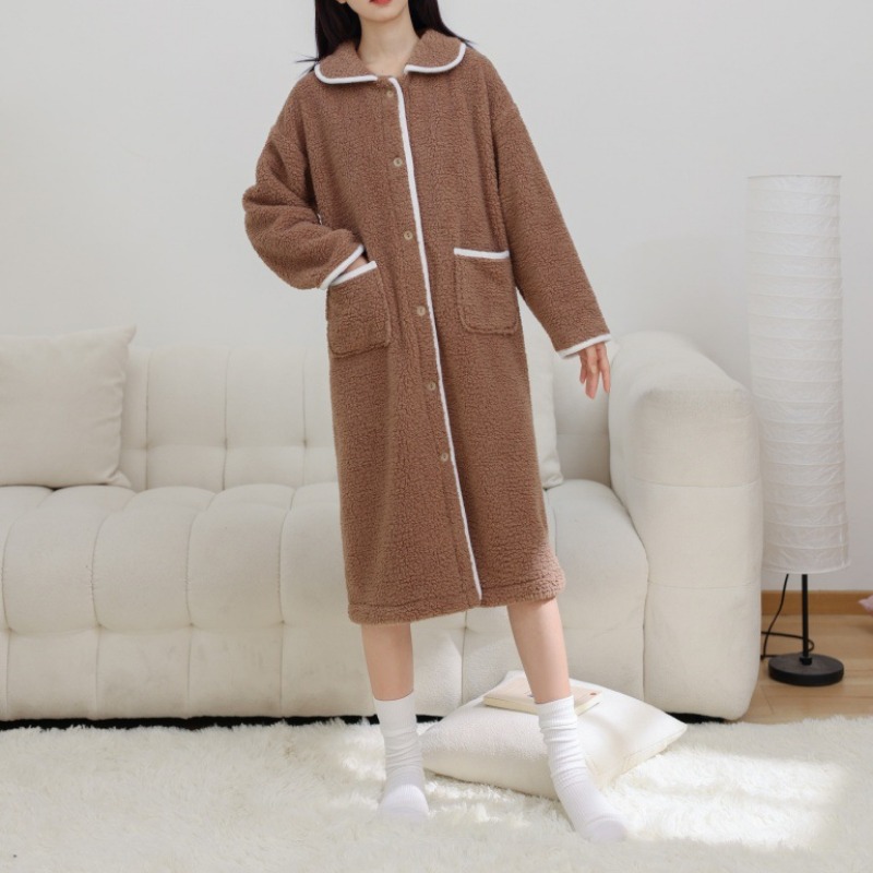 Peignoir mi-long en velours ép - Smart Home Plus avis et prix