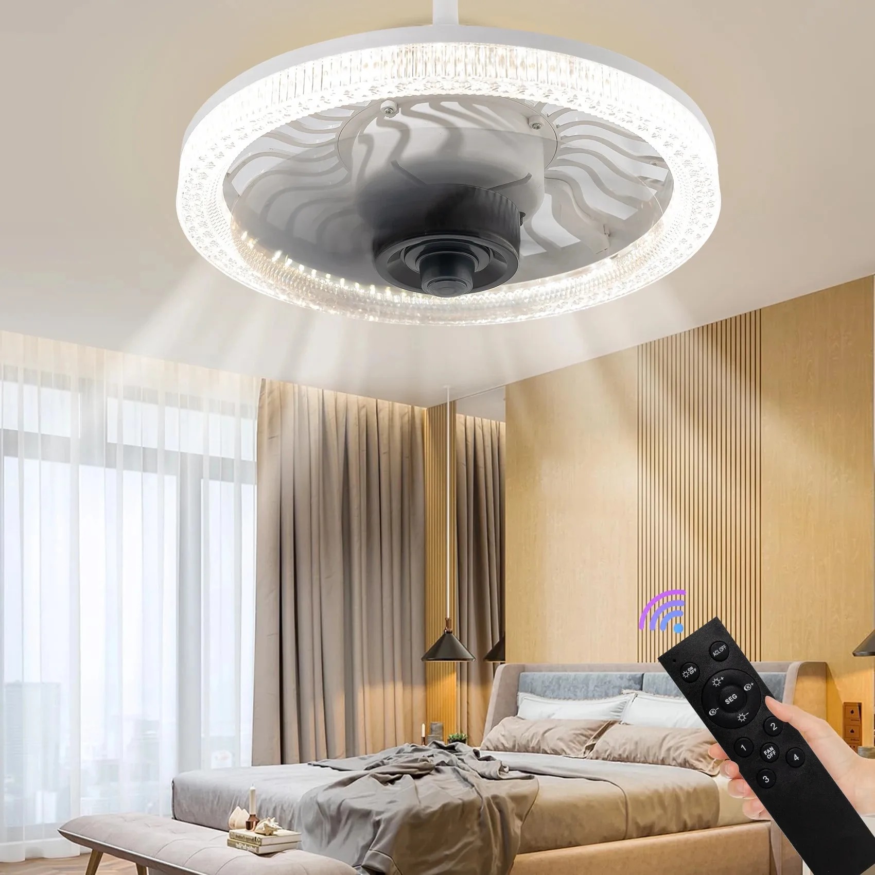 Lampe de ventilateur de plafon - Smart Home Living Room avis et prix
