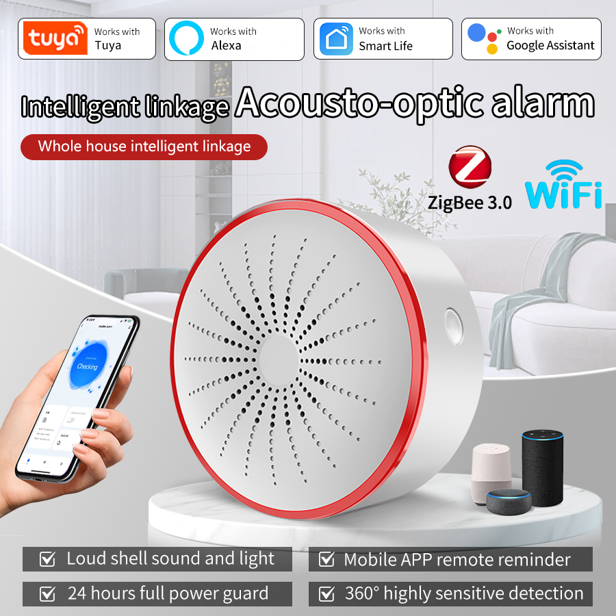 Sirène d'alarme intelligente T - Smart Home Voice Assistant avis et prix