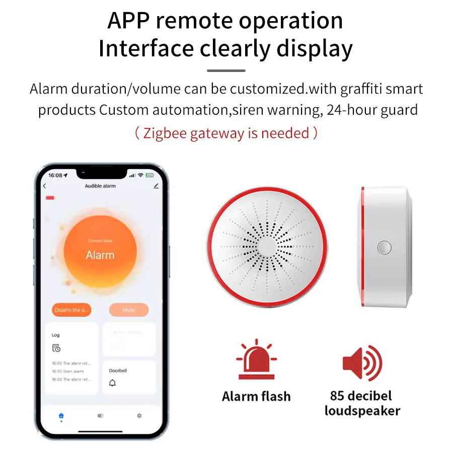 Sirène d'alarme intelligente T - Smart Home Voice Assistant avis et prix