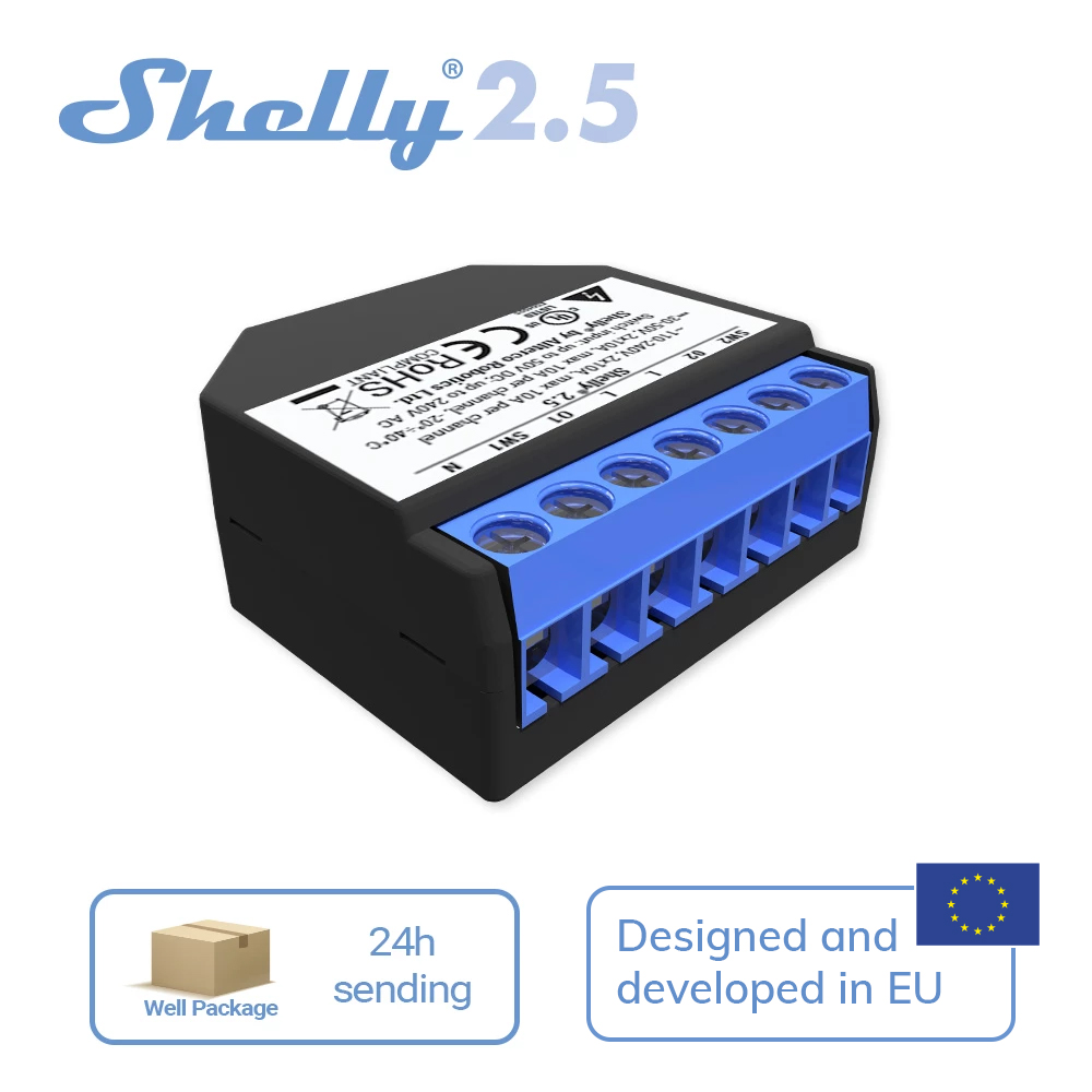 Shelly 2.5 maison intelligente - Smart Home Open Source avis et prix