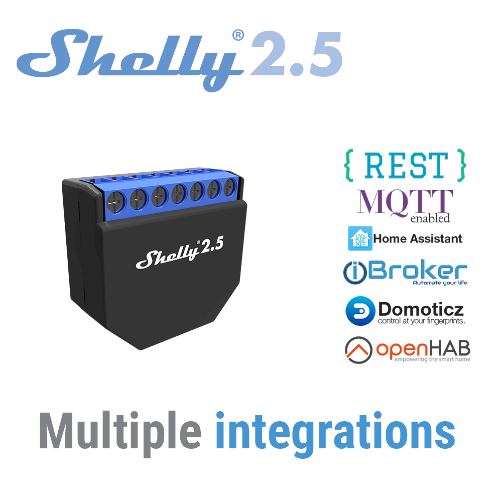Shelly 2.5 maison intelligente - Smart Home Open Source avis et prix