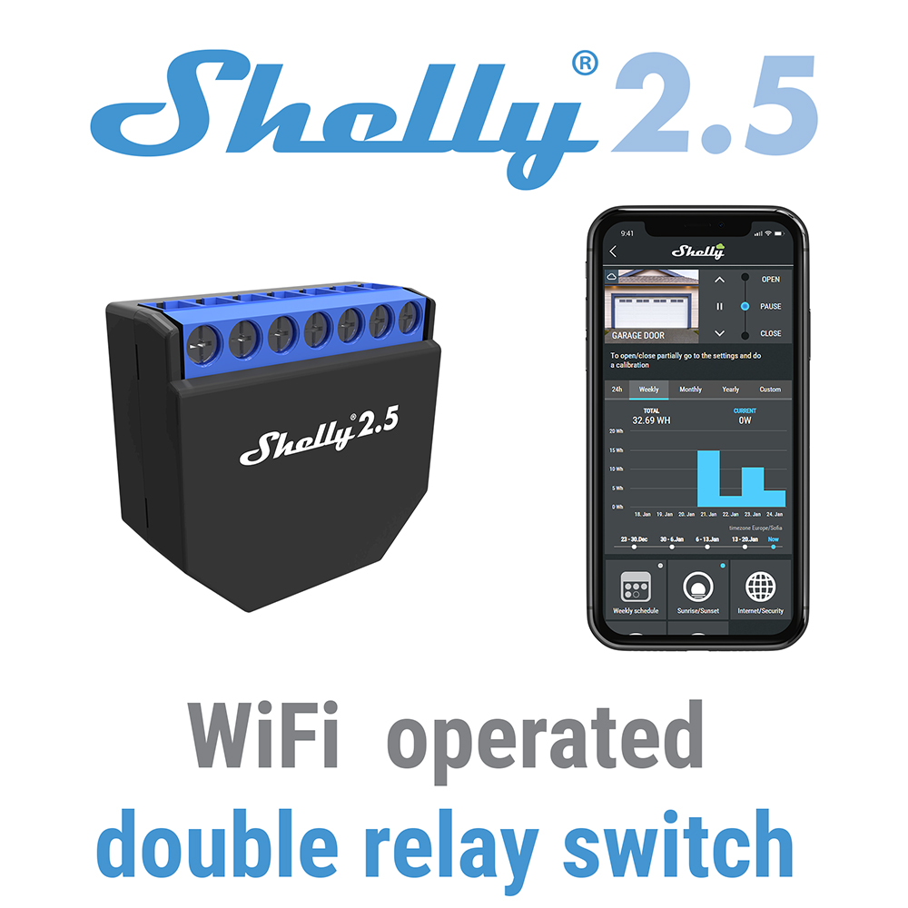 Shelly 2.5 maison intelligente - Smart Home Open Source avis et prix