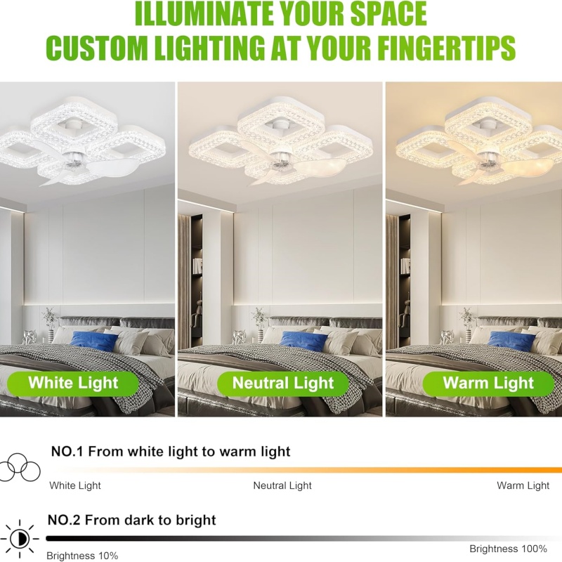 Ventilateur de plafond intelli - Smart Home Living Room avis et prix