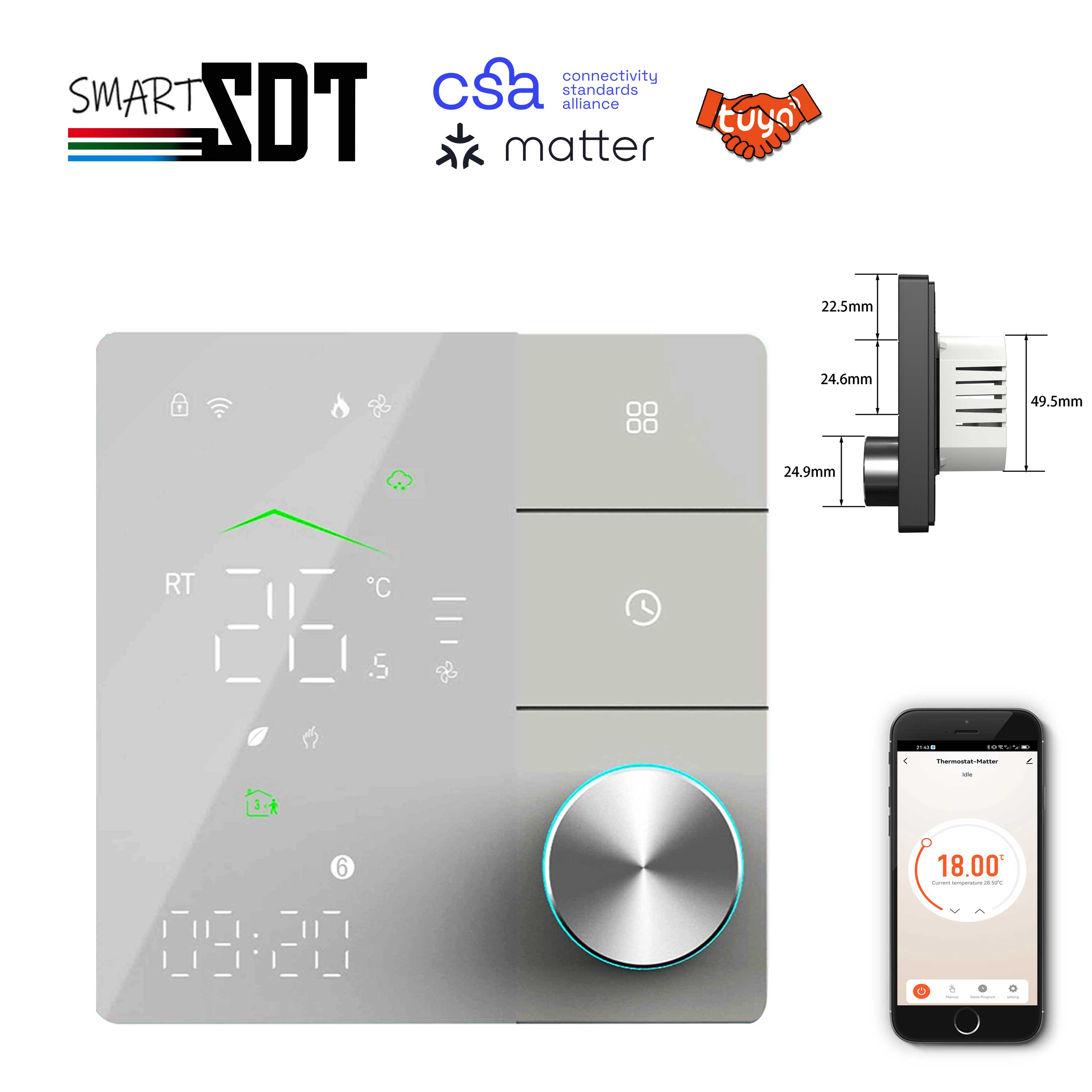 Thermostat chauffant compatibl - Smart Home Group avis et prix