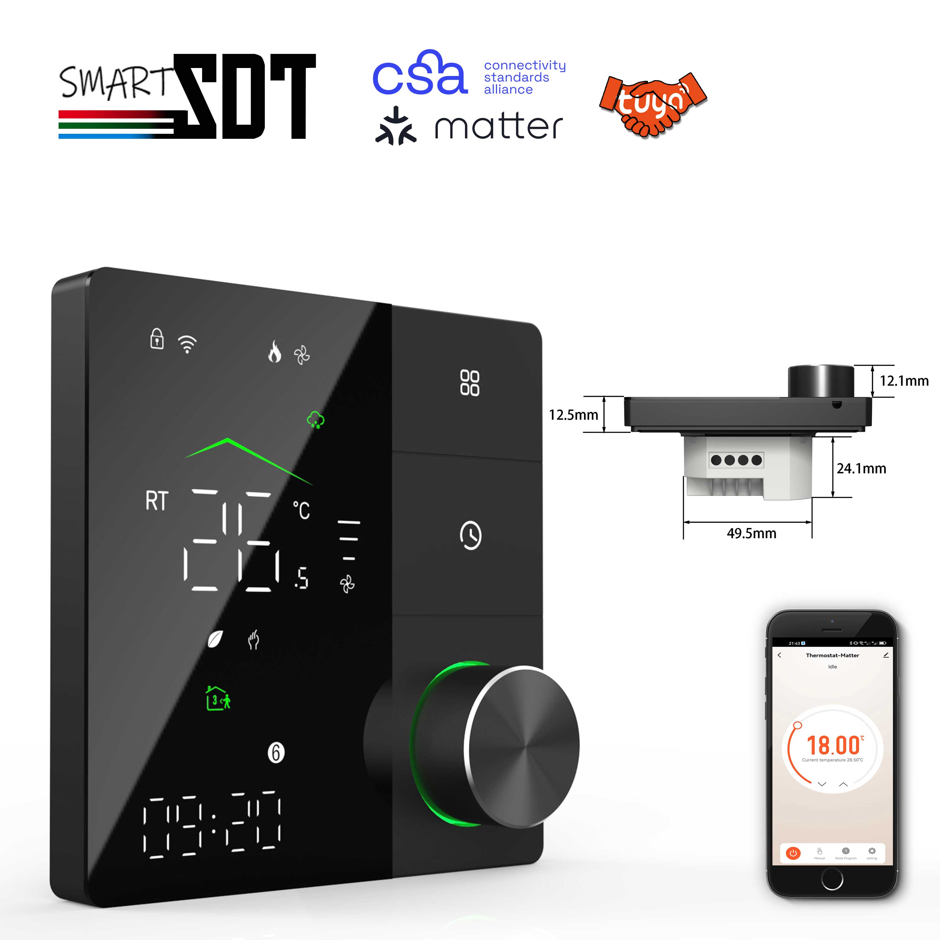 Thermostat chauffant compatibl - Smart Home Group avis et prix
