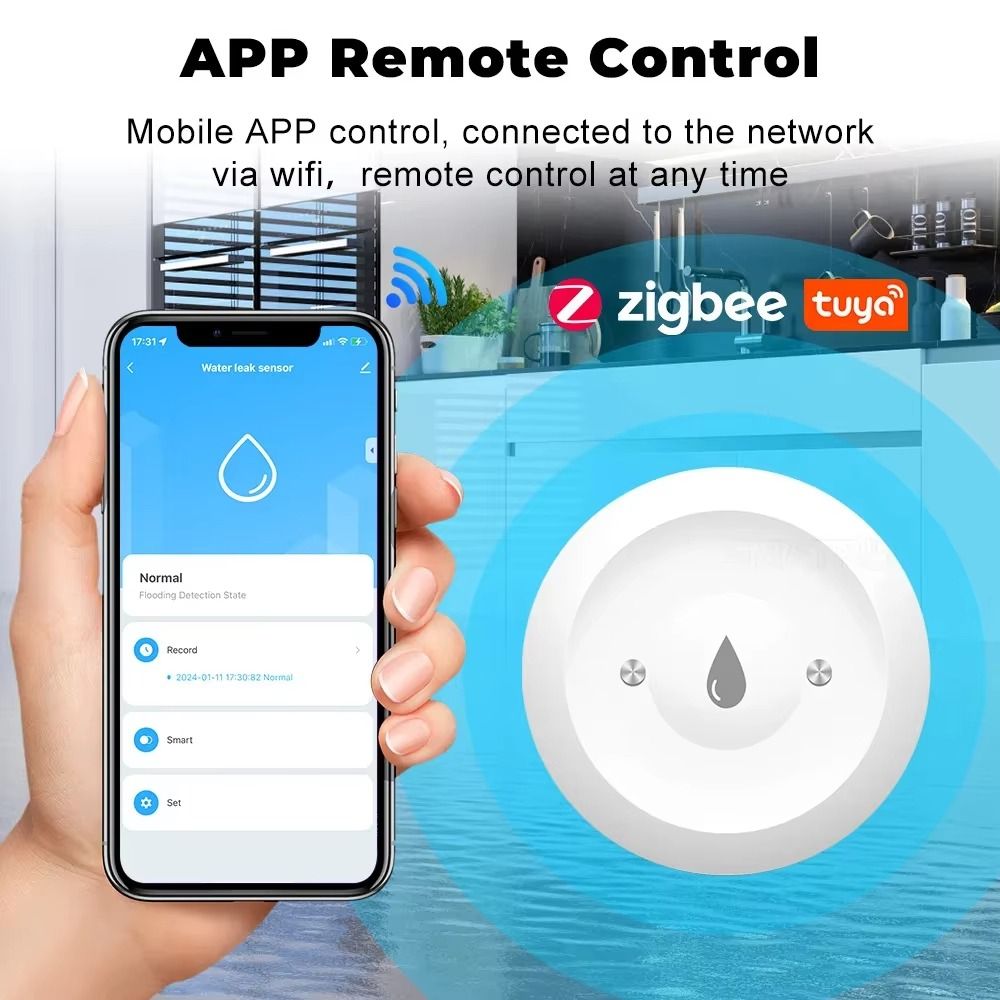 Capteur d'eau ZigBee avec fonc - Smart Home Zigbee 3.0 avis et prix